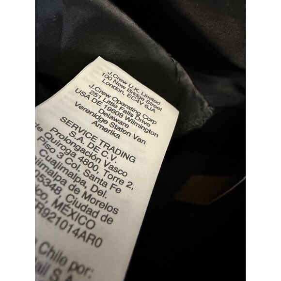 J. CREW High Rise Peyton Wide Leg Pant Four Season Stretch Black Women's 18 New - Picture 12 of 12